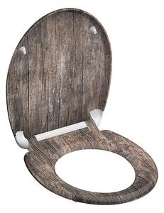 Eisl Sanitär WC prkénko Duroplast Soft Close Old Wood 82368