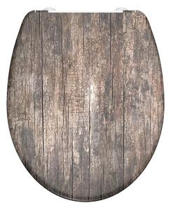 Eisl Sanitär WC prkénko Duroplast Soft Close Old Wood 82368