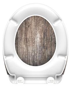 Eisl Sanitär WC prkénko Duroplast Soft Close Old Wood 82368