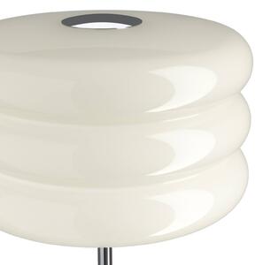 EGLO Stojací lampa Tortora, bílá, sklo, kov, výška 153 cm, E27, Bílá / opál, Obývací pokoj / jídelna, Sklo, Young lifestyle