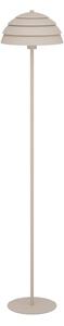 EGLO Stojací lampa Vittorito, pískově béžová, kov, výška 145 cm, E27, Krémová / jantar, Obývací pokoj / jídelna, kov