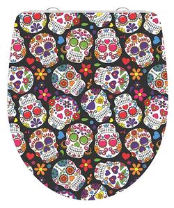 Eisl Sanitär WC prkénko Duroplast Soft Close Crazy Skull High Gloss 82586