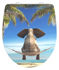 Eisl Sanitär WC prkénko Duroplast Soft Close Happy Elephant High Gloss 82580