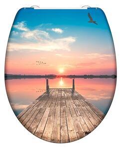 Eisl Sanitär WC prkénko Duroplast Soft Close Sunset Sky 82378