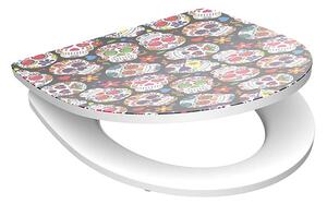 Eisl Sanitär WC prkénko Duroplast Soft Close Crazy Skull High Gloss 82586