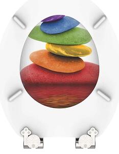 Eisl Sanitär WC prkénko MDF Soft Close Colorful Stones 80120