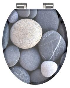 Eisl Sanitär WC prkénko MDF Soft Close Grey Stones 80130