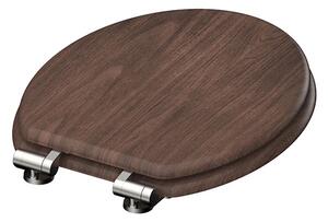 Eisl Sanitär WC prkénko MDF Soft Close Dark Wood 80193