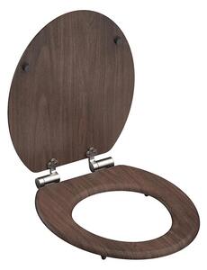 Eisl Sanitär WC prkénko MDF Soft Close Dark Wood 80193