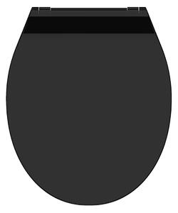 Eisl Sanitär WC prkénko Duroplast Soft Close Slim Black 82710