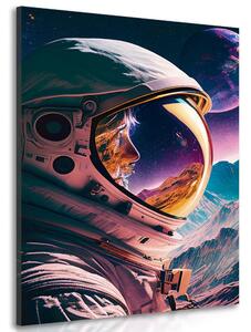 Obraz tajuplný profil kosmonauta Varianta: 40x60