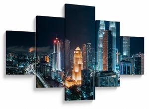 Obraz - Noc v Kuala Lumpur (125x70 cm)