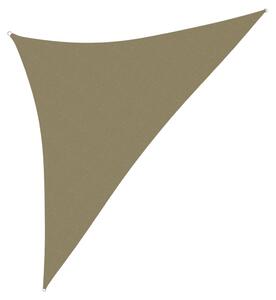 Stínící plachta oxfordská látka trojúhelníková 5x5x6 m béžová