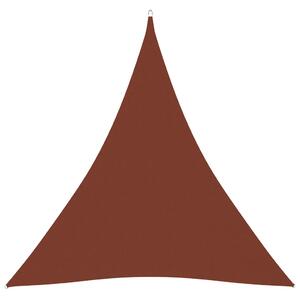 Stínící plachta oxfordská látka trojúhelník 4 x 4 x 4 m cihlová