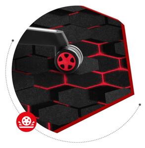 Podložka pod židli FloorMat 7.0 černá / červená