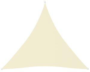 Stínící plachta oxford trojúhelníková 4,5 x 4,5 x 4,5 m krémová
