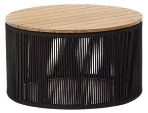 Černý zahradní stolek Kave Home Dandara 70 cm