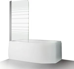 Roltechnik Outlet Vanová zástěna TV1 INTIM Varianta: šířka: 80 cm - (TV1_INTIM-800 - 810-0000059-00-02), Barva profilů a typ výplně: profily: brillant, výplň: potisk