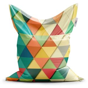 Sablio Sedací vak Classic Trojúhelníky - 150x100 cm