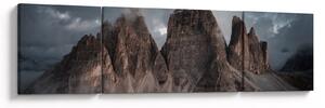 Obraz - Tři Zuby, Italské Dolomity (170x50 cm)