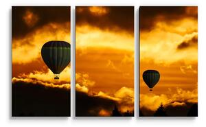 Sablio Obraz - 3-dílný Horkovzdušné balony - 120x80 cm