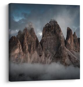 Obraz - Tři Zuby, Italské Dolomity (30x30 cm)