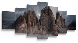 Obraz - Tři Zuby, Italské Dolomity (210x100 cm)