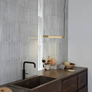 GEJST závěsné světlo Radent mosazná, délka 70 cm, G13 LED, Mosaz / zlato, Obývací pokoj / jídelna, kov