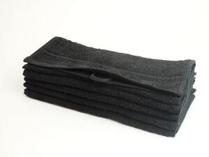 Dobrý Textil Malý ručník Economy 30x50 - Černá | 30 x 50 cm