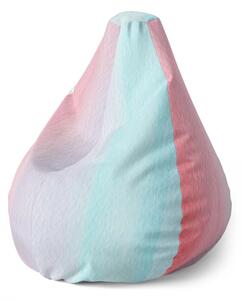 Sablio Sedací vak Pear Cukrová vata - 70 x 95 x 15 cm