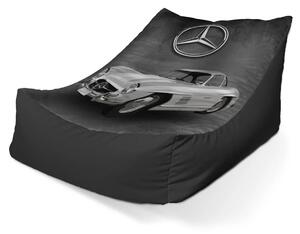 Sablio Sedací vak Lounge Mercedes-Benz 300 SL Šedé pozadí - 80 x 95 x 50 cm