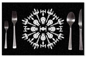 Sablio Prostírání Star Wars Vesmírné lodě: 40x30cm