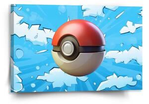 Sablio Obraz Pokemon ball Obloha - 120x80 cm
