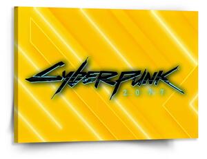 Sablio Obraz Cyberpunk 2077 Žlutý - 150x110 cm