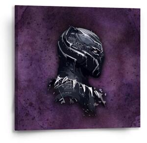 Sablio Obraz BLACK PANTHER z profilu Fialový mlhavý - 50x50 cm