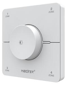 Miboxer Nástěnný ovladač K0S, 4 zónový CCT, 2.4GHz, 2 x AAA Barva: Bílá