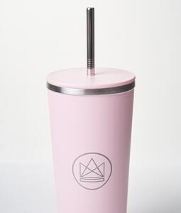 Designový nerez pohár, 710ml, Neon Kactus, růžový