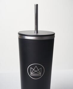 Designový nerez pohár, 710ml, Neon Kactus, černý