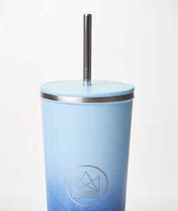 Designový nerez pohár, 710ml, Neon Kactus, modro/modrý