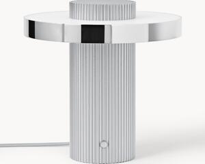 Malá stolní LED lampa's vlnitou podstavou Elna