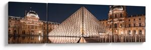 Obraz - Louvre v noci (170x50 cm)