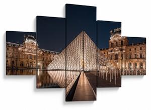 Obraz - Louvre v noci (125x70 cm)
