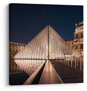 Obraz - Louvre v noci (30x30 cm)