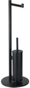 Bemeta Design DARK: Stojan, s držákem TP, s WC štětkou, černá - 104836110