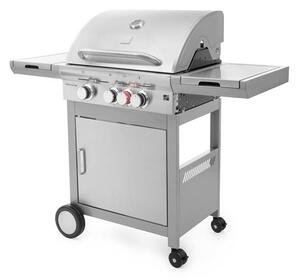 Plynový gril CALIFORNIA BBQ, 4 hořáky, s redukčním ventilem, stříbrná Penta CZ