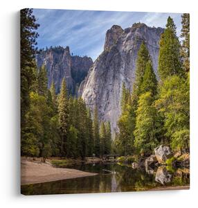 Obraz - Pod Yosemite skálou (30x30 cm)