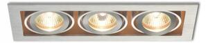 RED R10148 Zápustné svítidlo FIZZ III náklopná česaný hliník 12V G5,3 3x50W - RED - DESIGN RENDL
