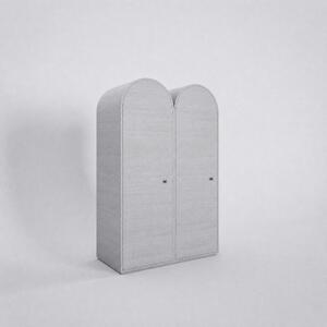 Komoda dvířka KLEO 450 - soft platinová/šedá