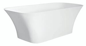 Besco Volně stojící vana z litého mramoru Assos S-Line 160x70 Barva: Bílá, Rozměry (cm): 160x70, Typ a barva výpustě: Click-Clack standard, chrom