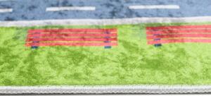 Makro Abra Dětský kusový koberec vhodný k praní BAMBINO 2624 Uličky Město protiskluzový zelený Rozměr: 120x170 cm